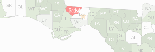 Gadsden County Map