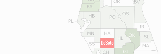 DeSoto County Map