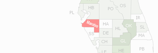 Manatee County Map