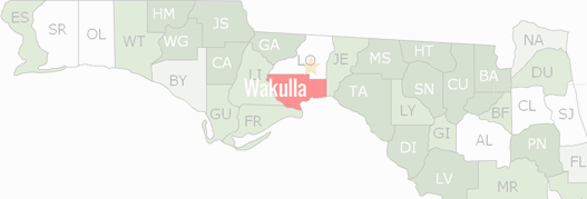 Wakulla County Map